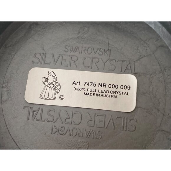 Swarovski Crystal RETIRED Angel Horn Figurines #7475 NR000 009 Original Box NEW - Picture 10 of 11